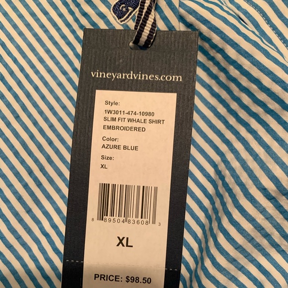 Vineyard Vines Seersucker Pinstripe Dress Shirt - Picture 7 of 8